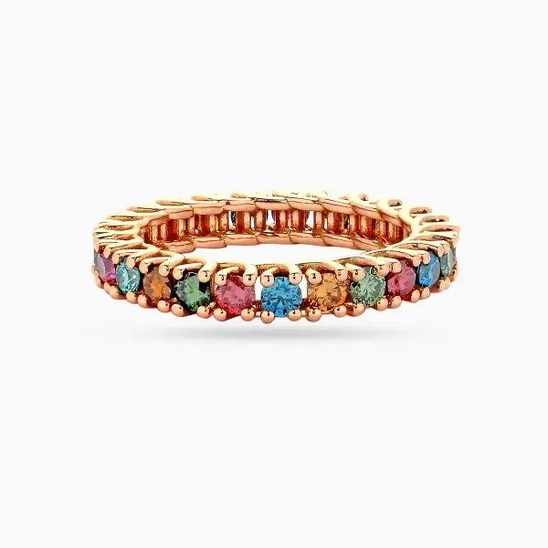 Eternity Band Multicolour Diamonds