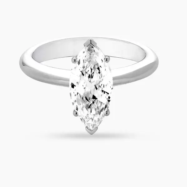 Marquise Shape Solitaire Ring