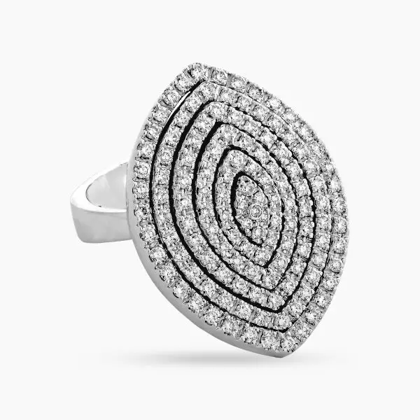 Movable Ellipse Diamond Ring