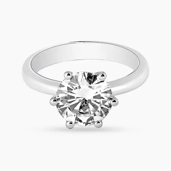 Classic Six Prong Solitaire Diamond Ring