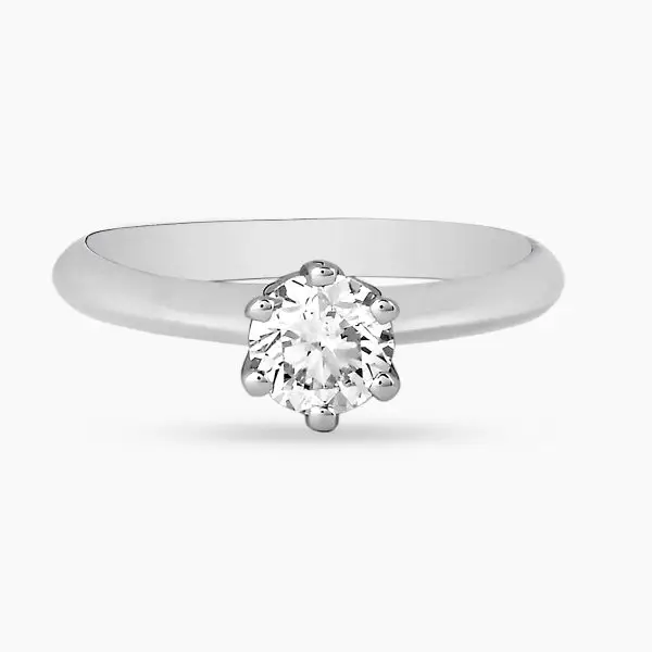 Classic Six Prong Solitaire Diamond Ring