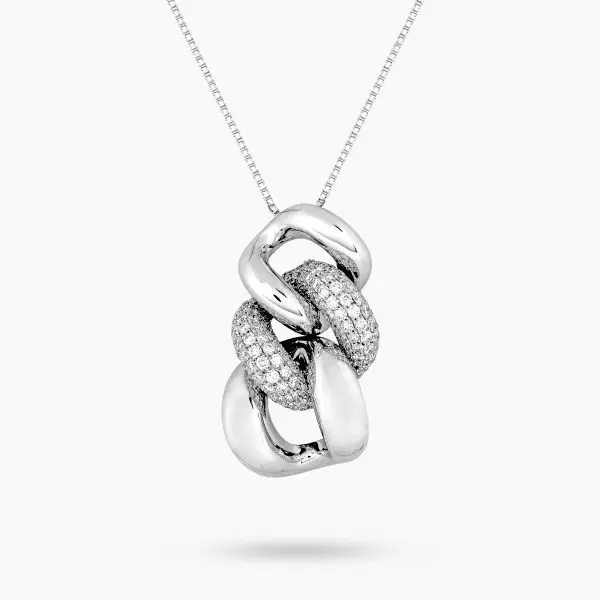 Gourmette Diamond Pendant