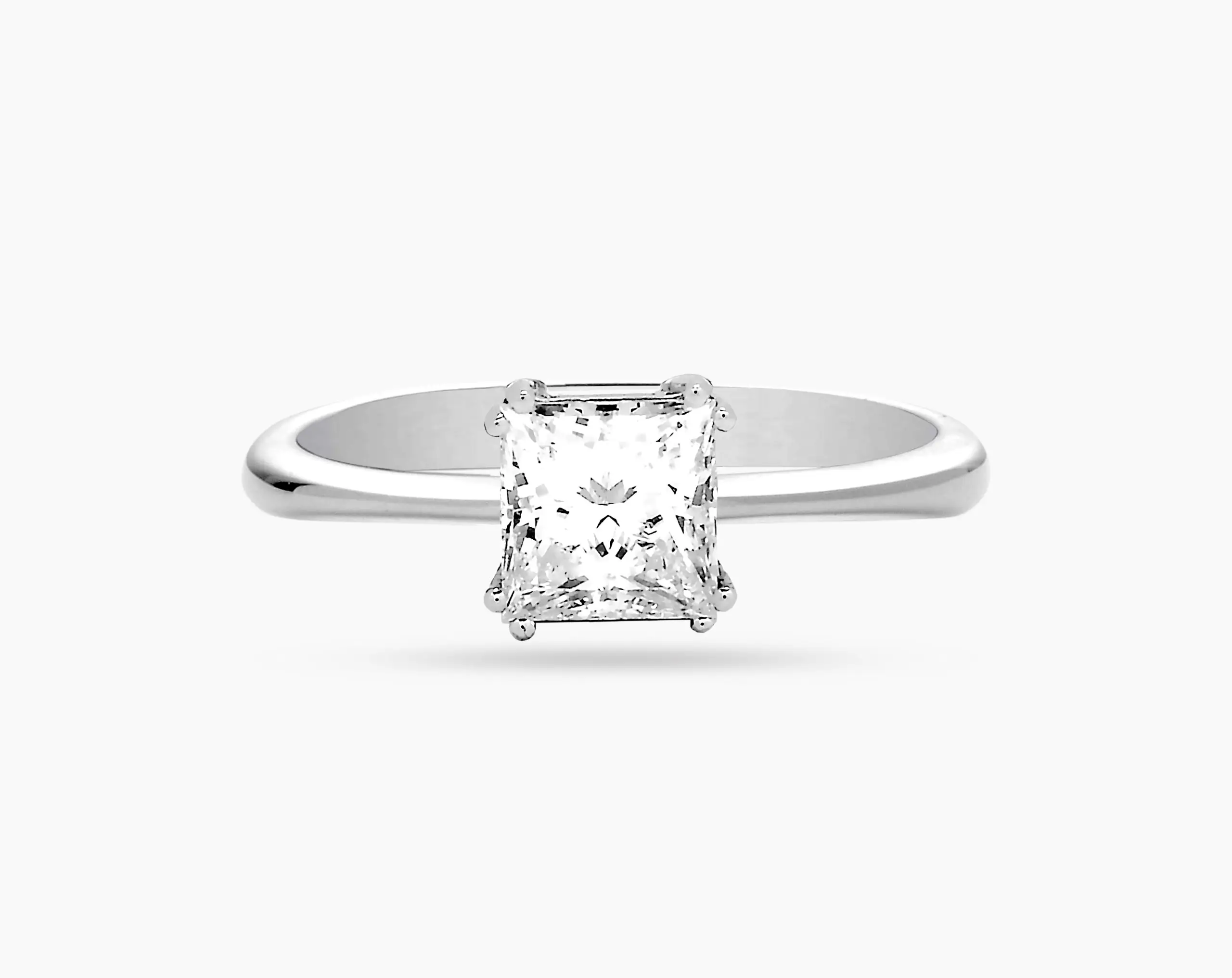 Solitaire Princess Shape Diamond Ring