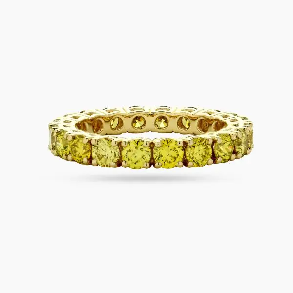 Eternity Band Yellow Diamonds
