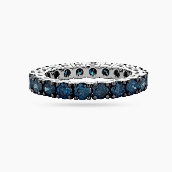 Eternity Band Blue Diamonds