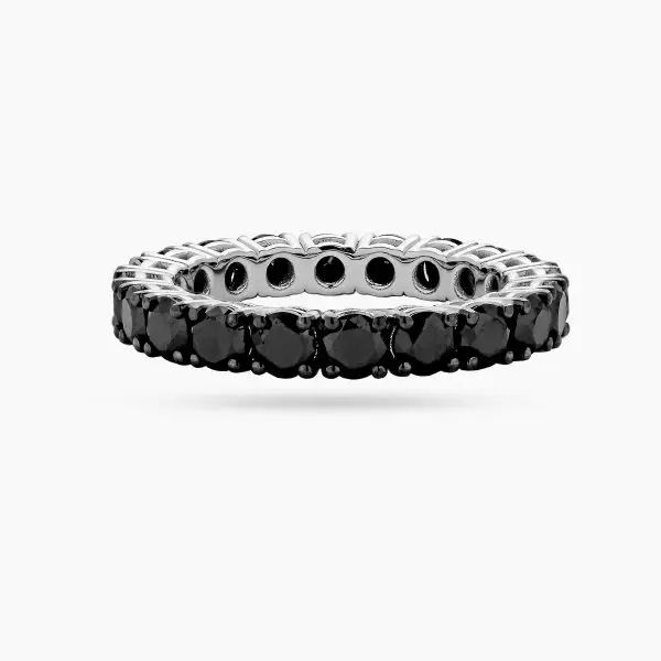 Eternity Band Black Diamonds