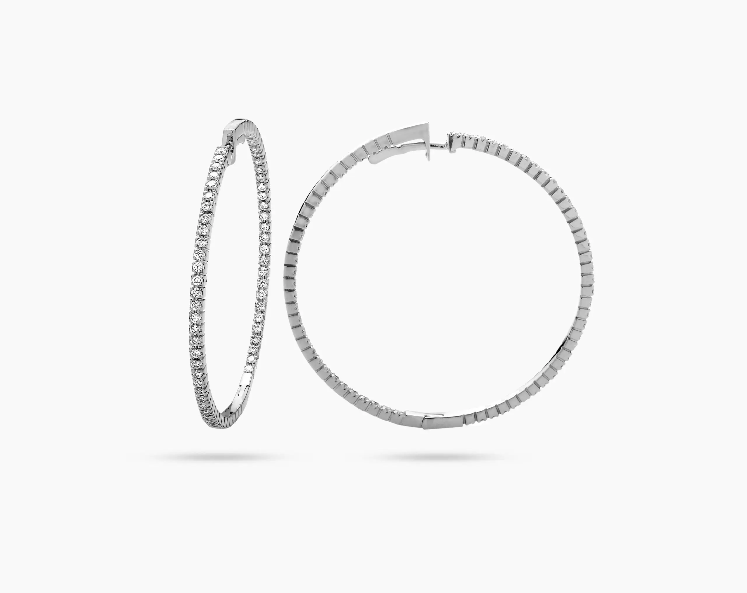 Inside-Out Diamond Hoop Earrings