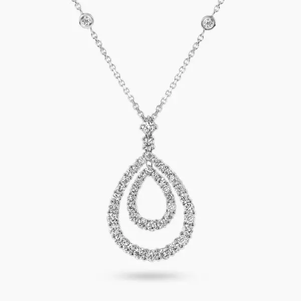Double Loop Diamond Pendant