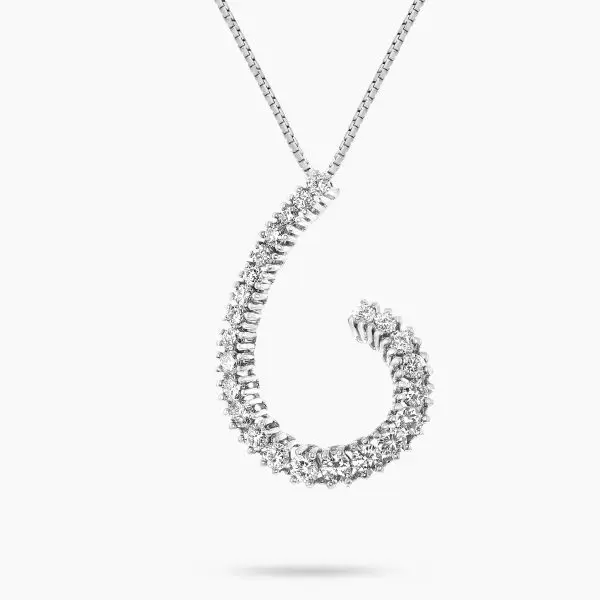 Comma Diamond Pendant