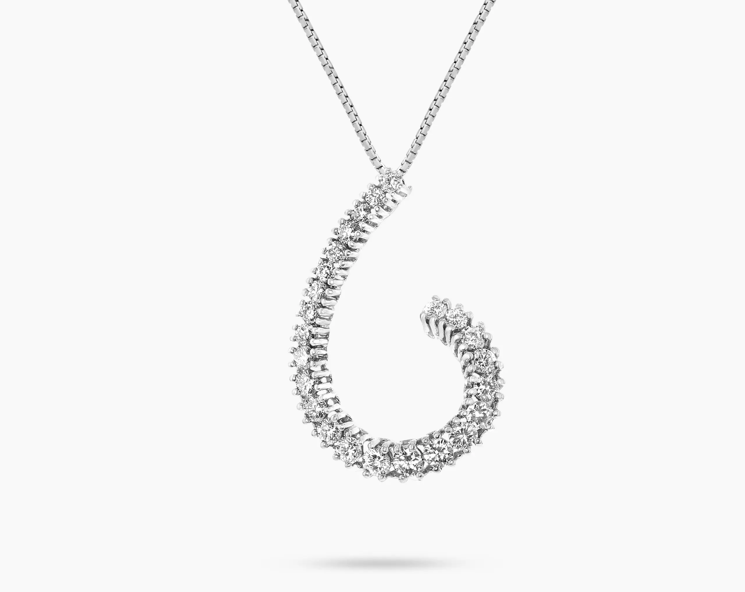 Comma Diamond Pendant