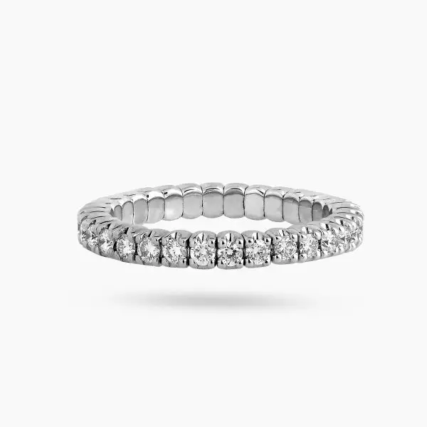 Stretch Eternity Band White Diamonds