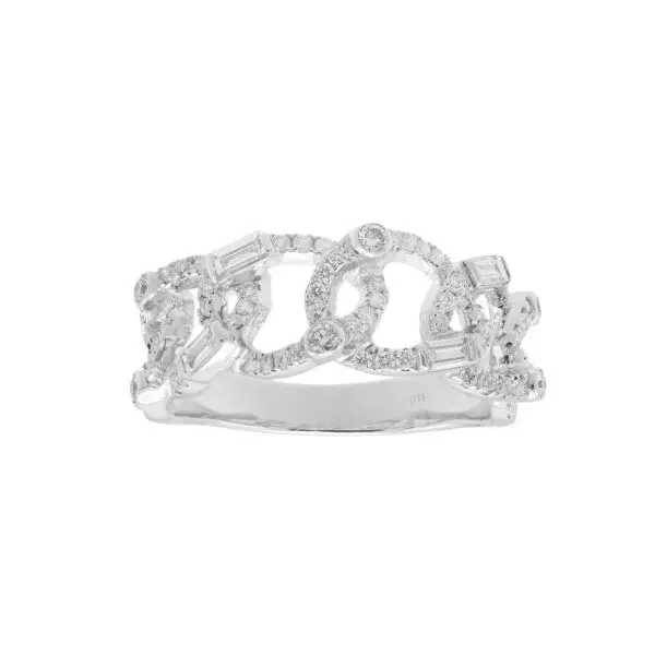 Ring in White Gold with Round Diamonds