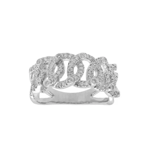 Ring in White Gold with Round Diamonds