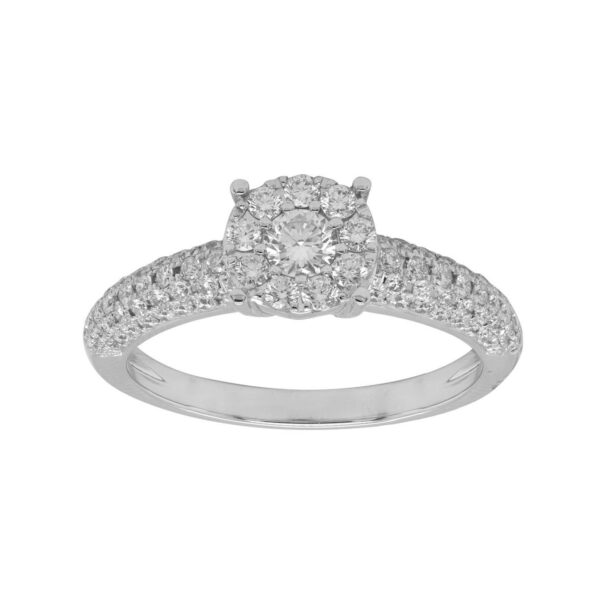 Ring in White Gold with Round Diamonds